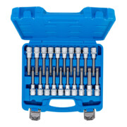 BGS Jeu d’embouts, entraînement carré intérieur 12,5 mm (1/2"), hexagone intérieur, profil T (pour TX), étoile intérieure (pour XZN) avec tête sphérique, 20 pièces-5