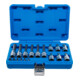 BGS Jeu d'embouts, entraînement carré intérieur 6,3 mm (1/4") / 12,5 mm (1/2"), profil T (pour TX), 18 pièces-1