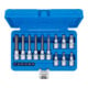 BGS Jeu d’embouts, entraînement carré intérieur 6,3 mm (1/4") / 12,5 mm (1/2"), profil T (pour TX) avec trou, 18 pièces-5