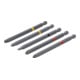 BGS Jeu d’embouts, entraînement hexagonal externe 6,3 mm (1/4"), Phillips PH, Pozidriv PZ, fente, longueur 110 mm, 5 pièces-1