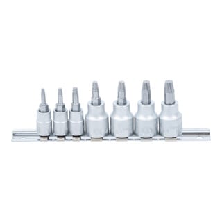 BGS Jeu d'extracteurs de vis 6,3 mm (1/4") / 10 mm (3/8") pour profil T (pour TX) défectueux T10 – T40 7 pièces