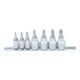 BGS Jeu d'extracteurs de vis 6,3 mm (1/4") / 10 mm (3/8") pour profil T (pour TX) défectueux T10 – T40 7 pièces-1