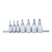 BGS Jeu d'extracteurs de vis 6,3 mm (1/4") / 10 mm (3/8") pour profil T (pour TX) défectueux T10 – T40 7 pièces