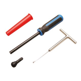 BGS Jeu d'outils de rétraction de valve de pneu 4 pièces