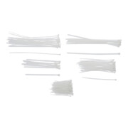 BGS Kabelbinderassortiment | wit | diverse maten | 250-dlg.-4