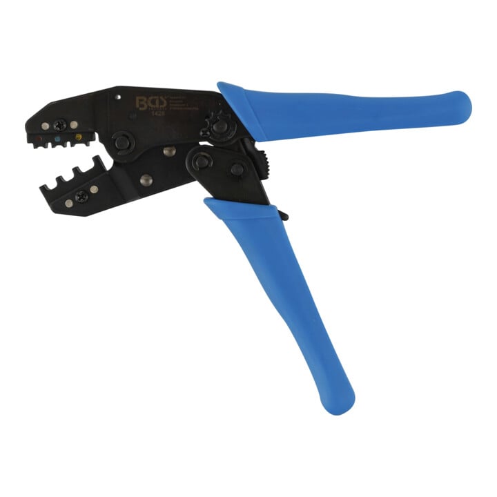 BGS Kabelschuhzange mit Ratschenfunktion für isolierte Kabelverbinder 0,5 - 6 mm²