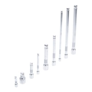 BGS Kantelverlengset 6,3 mm (1/4 inch), 10 mm (3/8 inch), 12,5 mm (1/2 inch) 9 delig