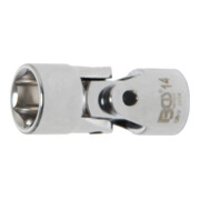 BGS Kardangelenk-Einsatz Sechskant 2454, Antrieb Innenvierkant 10 mm (3/8"), SW 14 mm