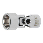 BGS Kardangelenk-Einsatz Sechskant 2457, Antrieb Innenvierkant 10 mm (3/8"), SW 17 mm