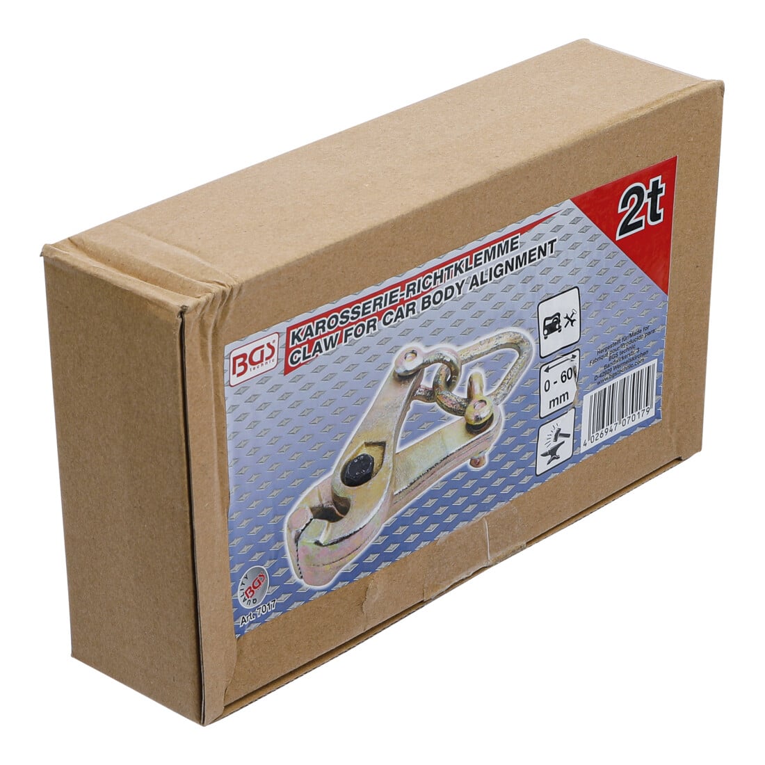 BGS Karosserie-Richtklemme selbstschließend eine Zugrichtung max. 2 t