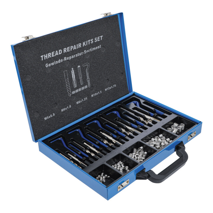 BGS Kit de réparation de filetage M5 - M12 130 pces.