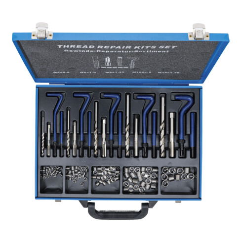 BGS Kit de réparation de filetage M5 - M12 130 pces.