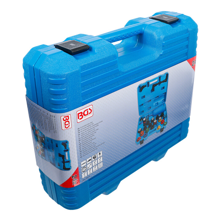 BGS Kit d’entonnoirs de remplissage d’huile exécution plastique 24 pièces
