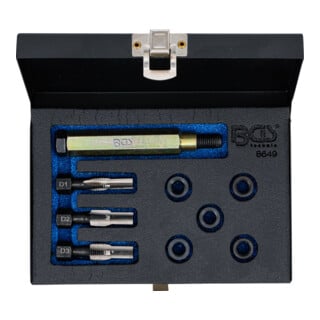 BGS Kit di riparazione per filettatura candelette, M10x1,25