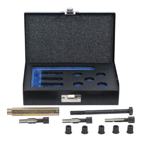 BGS Kit di riparazione per filettatura candelette, M8x1,0