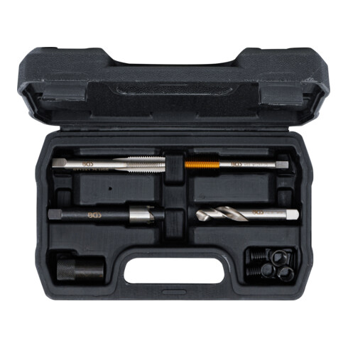 BGS Kit di riparazione per filettatura scarico olio, per coppe olio in alluminio, M12 x 1,75 mm