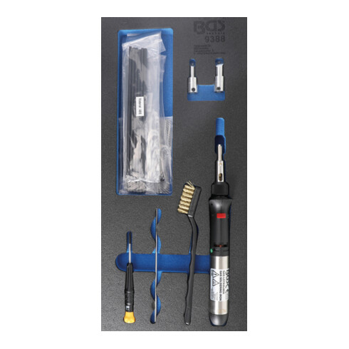 BGS Kit di riparazione per plastica con saldatore agas