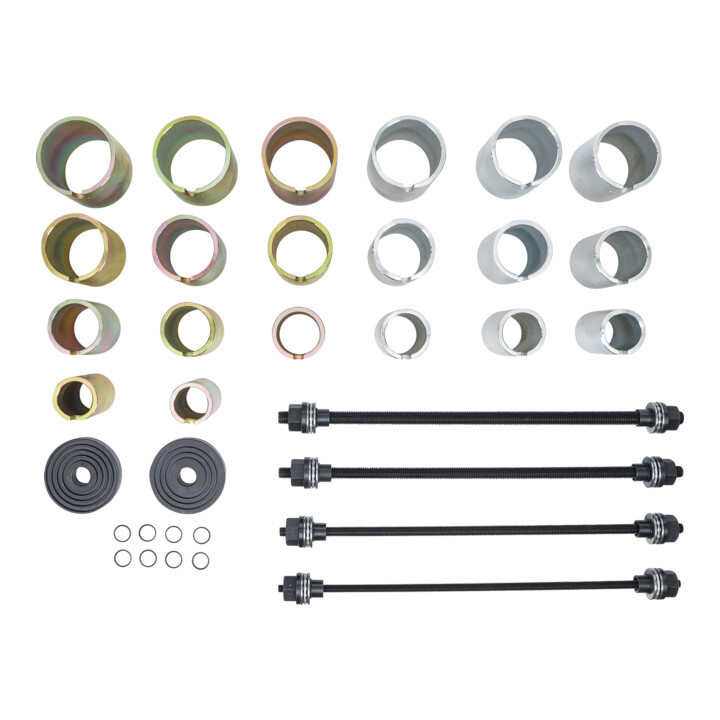 BGS Kit montage et démontage silent-Bloc et roulements avec 4 broches 26 pièces