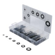 BGS Klemmscheiben / Sicherungsscheiben-Sortiment, M3 - M12, 340 tlg.