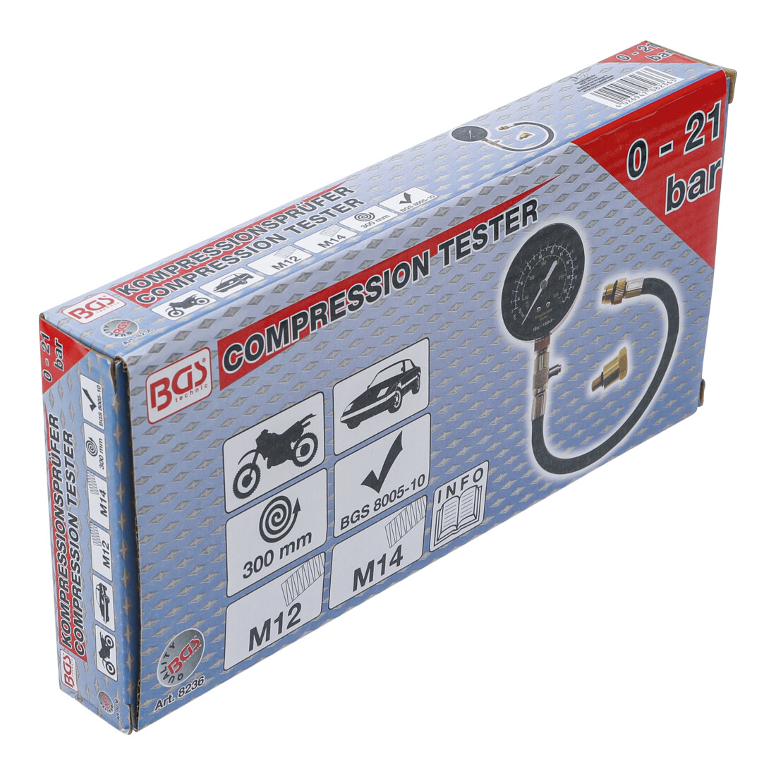 BGS Kompressionstester 8236, M12 + M14