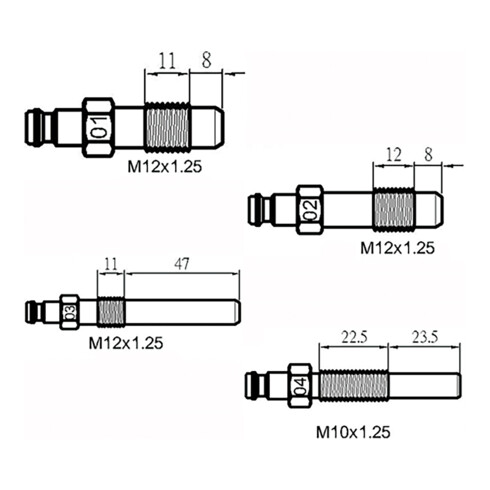 BGS Kompressionstester-Satz für Benzin- und Dieselmotoren