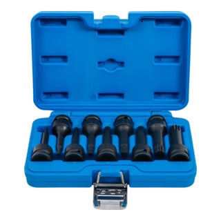 BGS kracht bit insteekset 5482 Aandrijving vierkantaandrijving 12,5 mm (1/2 inch) inwendig meerpunts (voor XZN) M4 - M16 9 delig
