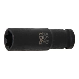 BGS Kracht dopsleutel E-profiel | 12,5 mm (1/2") | E22 mm