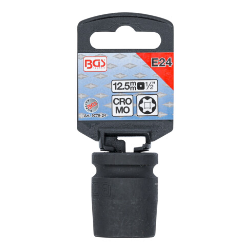 BGS Kracht dopsleutel E-profiel | 12,5 mm (1/2") | E24
