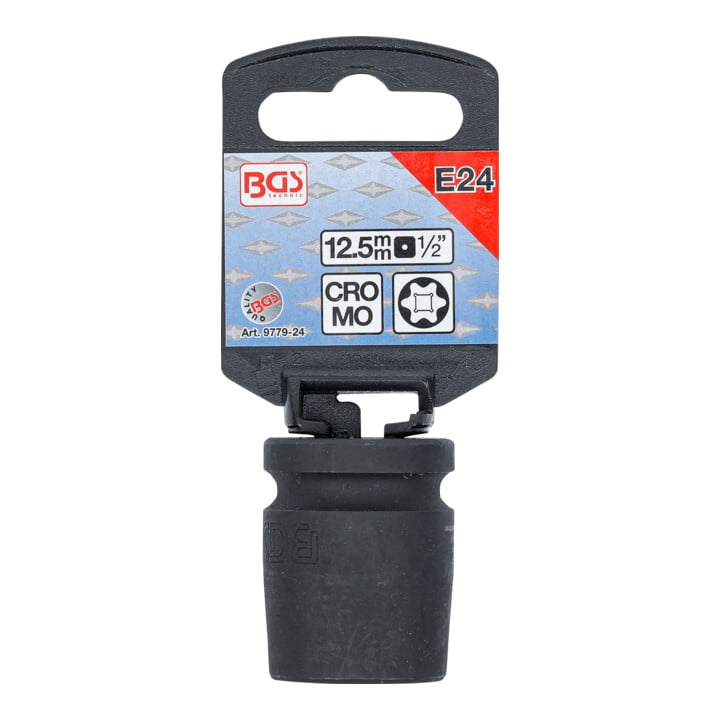 BGS Kracht dopsleutel E-profiel | 12,5 mm (1/2") | E24