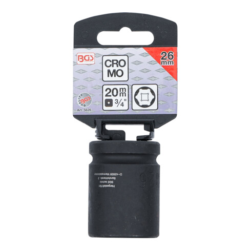 BGS Kracht dopsleutel zeskant | 20 mm (3/4") | 26 mm