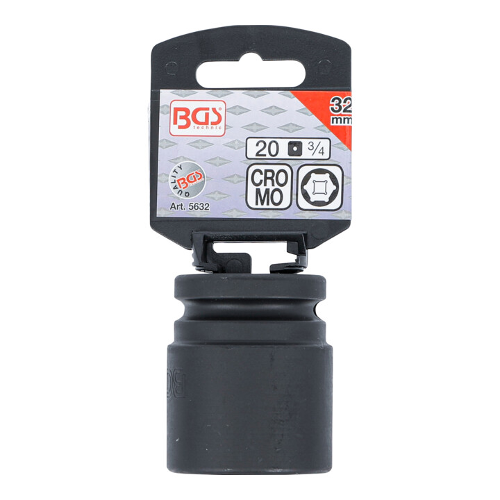 BGS Kracht dopsleutel zeskant | 20 mm (3/4") | 32 mm