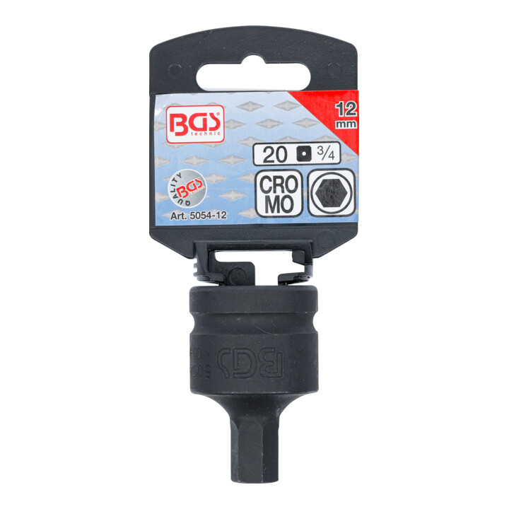 BGS Kracht dopsleutelbit | 20 mm (3/4") | inbus 12 mm