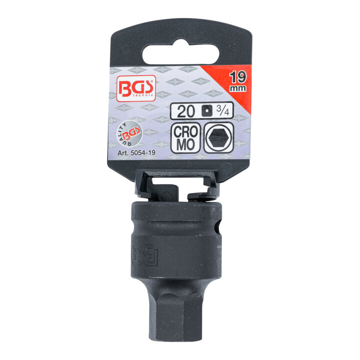 BGS Kracht dopsleutelbit | 20 mm (3/4") | inbus 19 mm