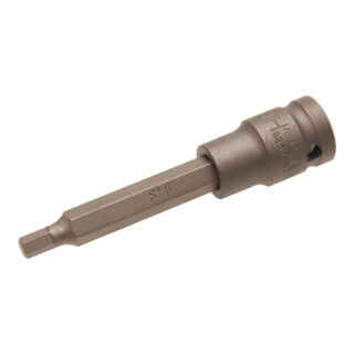 BGS Kracht dopsleutelbit | lengte 100 mm | 12,5 mm (1/2") | inbus 6 mm
