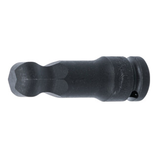 BGS Kracht dopsleutelbit | lengte 75 mm | 12,5 mm (1/2") | inbus met kogelkop 19 mm