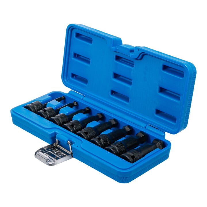 BGS Kracht dopsleutelbitset | 12,5 mm (1/2") | inbus met kogelkop 6 - 19 mm | 8-dlg.