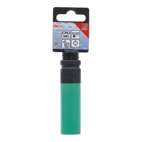BGS Kracht wielmoerdopsleutel | ultra dun | 12,5 mm (1/2") | 15 mm