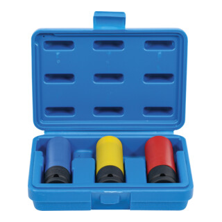 BGS Kracht wielmoerdopsleutelset | ultra slim | 12,5 mm (1/2") | 17 / 19 / 21 mm | 3-dlg.