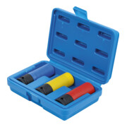 BGS Kracht wielmoerdopsleutelset | ultra slim | 12,5 mm (1/2") | 17 / 19 / 21 mm | 3-dlg.-4