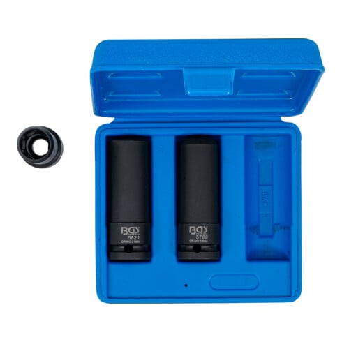 BGS Krachtige speciale steekdopsleutelset, aandrijving binnenvierkant 12,5 mm (1/2"), maat 17 / 19 / 21 mm, 3-dlg.
