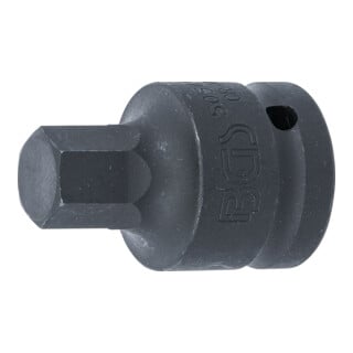 BGS Kraft-Bit-Einsatz 5054-17, Antrieb Innenvierkant 20 mm (3/4"), Innensechskant 17 mm
