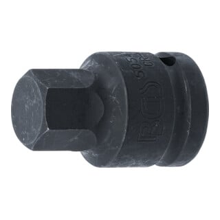 BGS Kraft-Bit-Einsatz 5054-22, Antrieb Innenvierkant 20 mm (3/4"), Innensechskant 22 mm