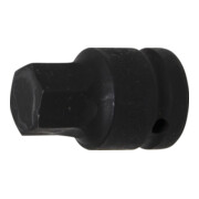 BGS Kraft-Bit-Einsatz 5054-23, Antrieb Innenvierkant 20 mm (3/4"), Innensechskant 23 mm