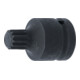 BGS Kraft-Bit-Einsatz 5054-M18, Antrieb Innenvierkant 20 mm (3/4"), Innenvielzahn (für XZN) M18-1