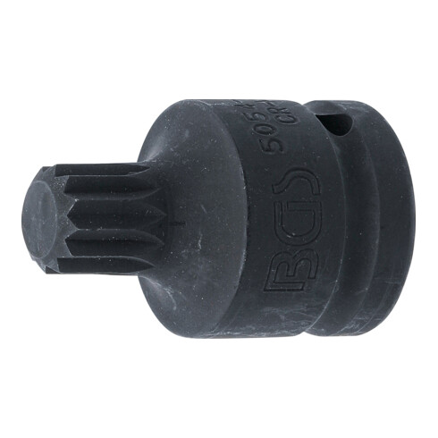 BGS Kraft-Bit-Einsatz 5054-M18, Antrieb Innenvierkant 20 mm (3/4"), Innenvielzahn (für XZN) M18