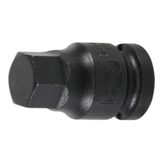 BGS Kraft-Bit-Einsatz 5334-H17, Antrieb Innenvierkant 12,5 mm (1/2"), Innensechskant 17 mm