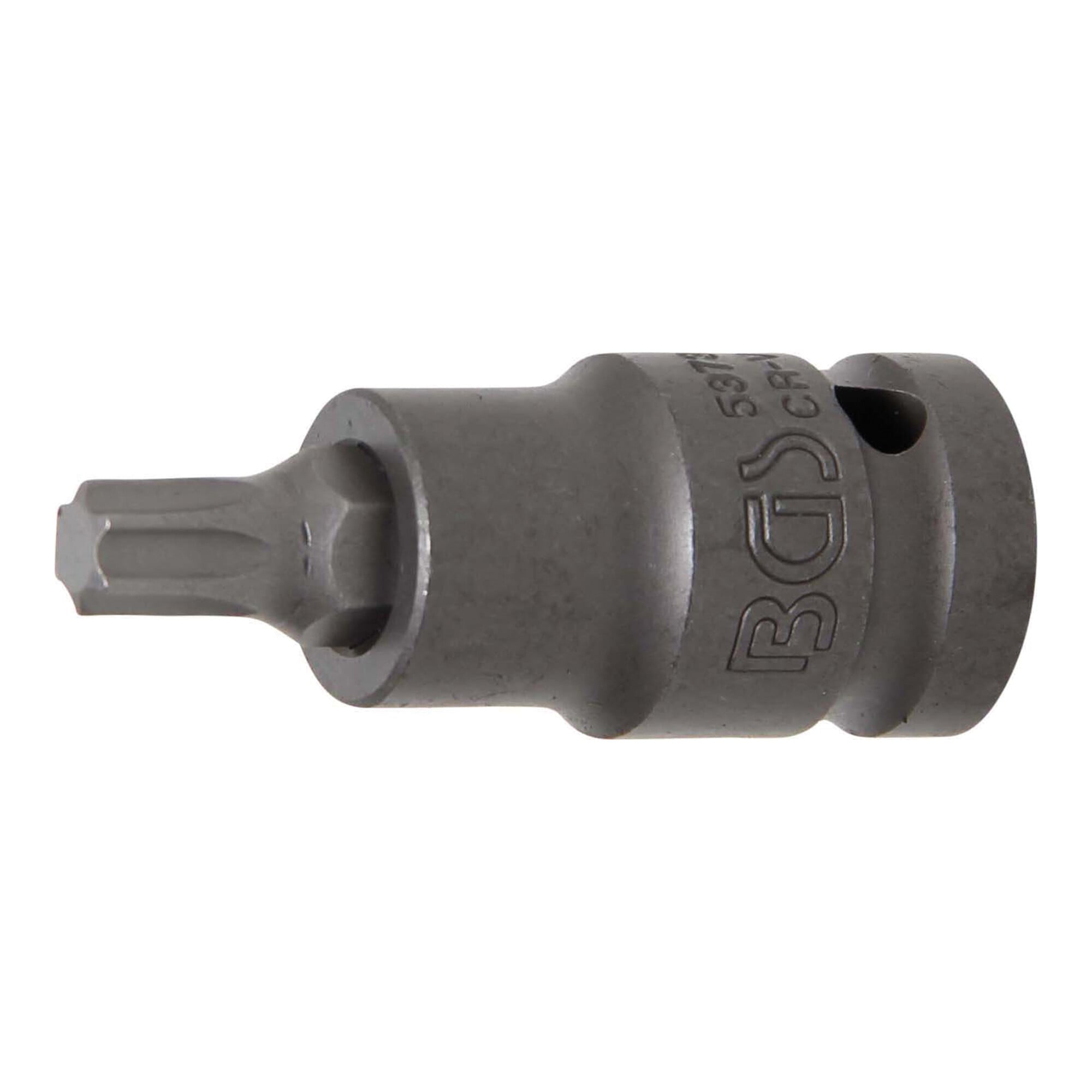 BGS Kraft-Bit-Einsatz 5373, Antrieb Innenvierkant 12,5 mm (1/2"), T-Profil (für TX) T45 ; BGS technic