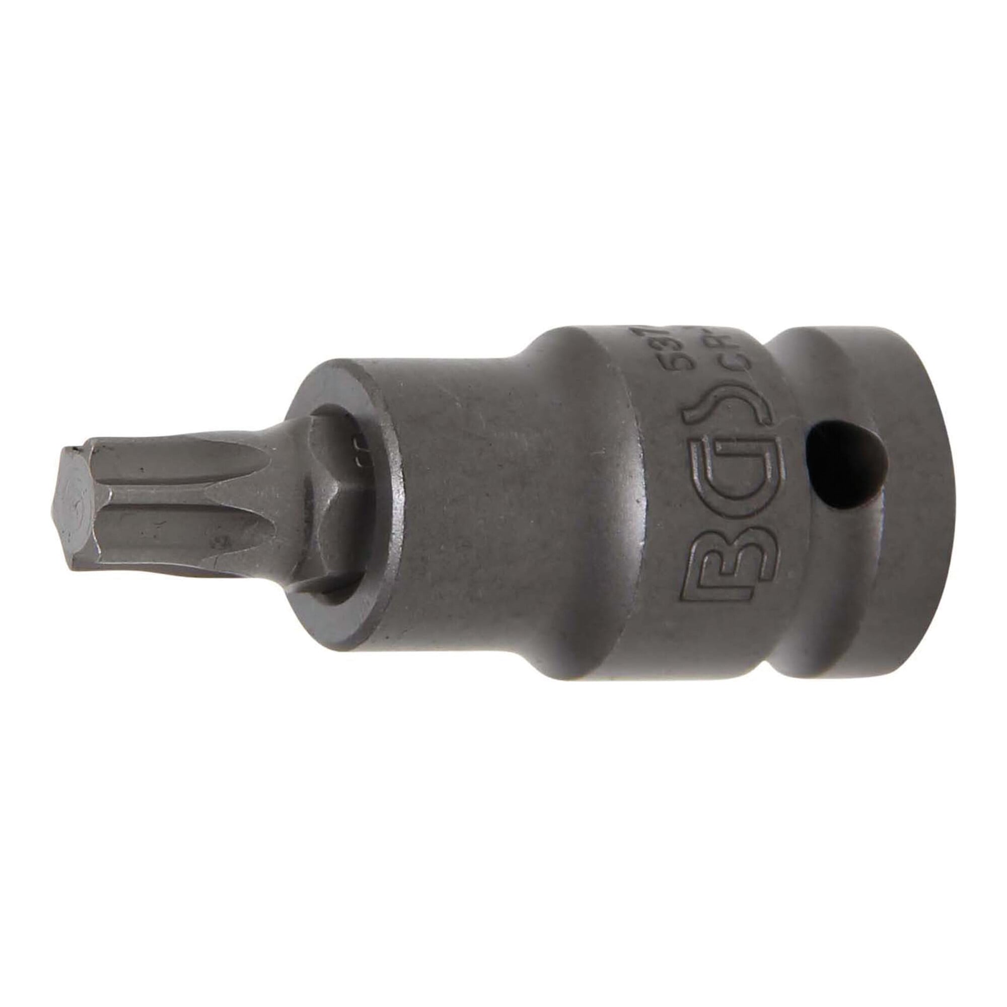 BGS Kraft-Bit-Einsatz 5374, Antrieb Innenvierkant 12,5 mm (1/2"), T-Profil (für TX) T50 ; BGS technic