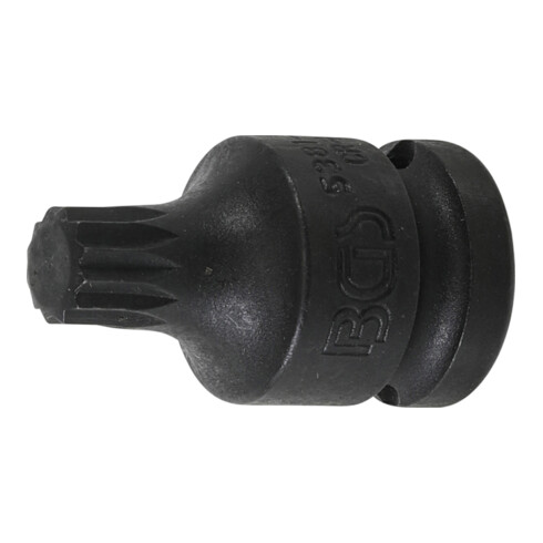 BGS Kraft-Bit-Einsatz 5381-M12, Antrieb Innenvierkant 12,5 mm (1/2"), Innenvielzahn (für XZN) M12