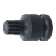 BGS Kraft-Bit-Einsatz 5381-M14, Antrieb Innenvierkant 12,5 mm (1/2"), Innenvielzahn (für XZN) M14-1